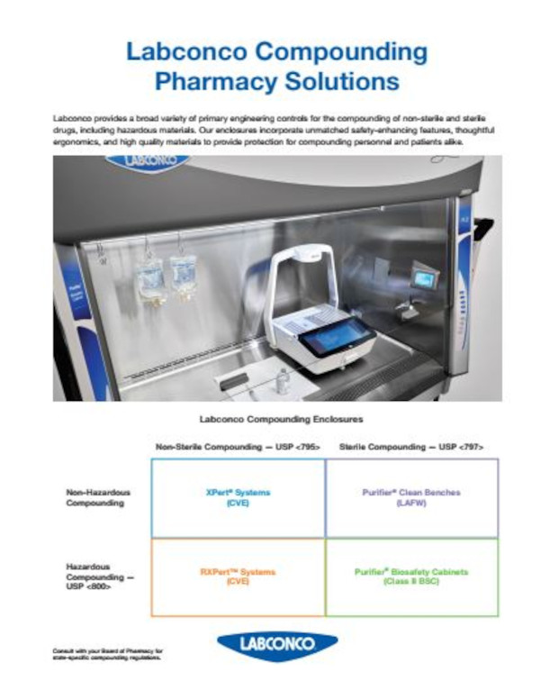 Labconco Pharmacy Solutions